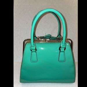 Patent leather handbag